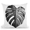 Monstera Bw Throw Pillow By Sisi And Seb