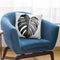 Monstera Bw Throw Pillow By Sisi And Seb