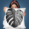 Monstera Bw Throw Pillow By Sisi And Seb