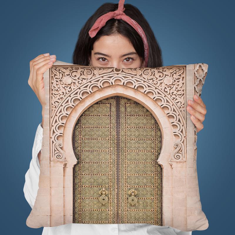 Moroccan Door Throw Pillow By Sisi And Seb