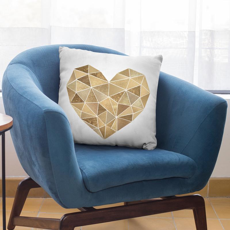 Mosaic Heart Throw Pillow By Sisi And Seb