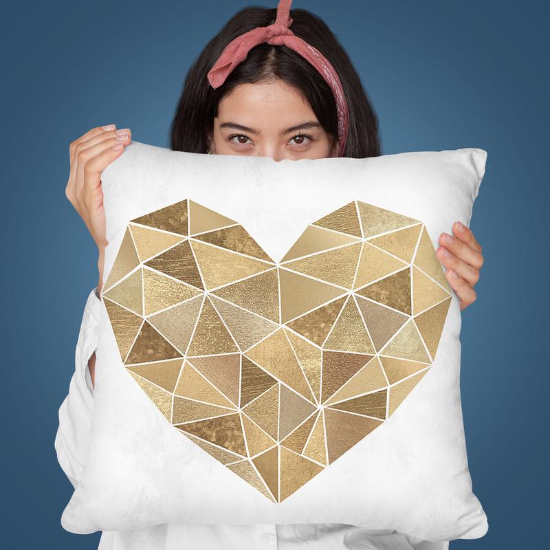 Mosaic Heart Throw Pillow By Sisi And Seb