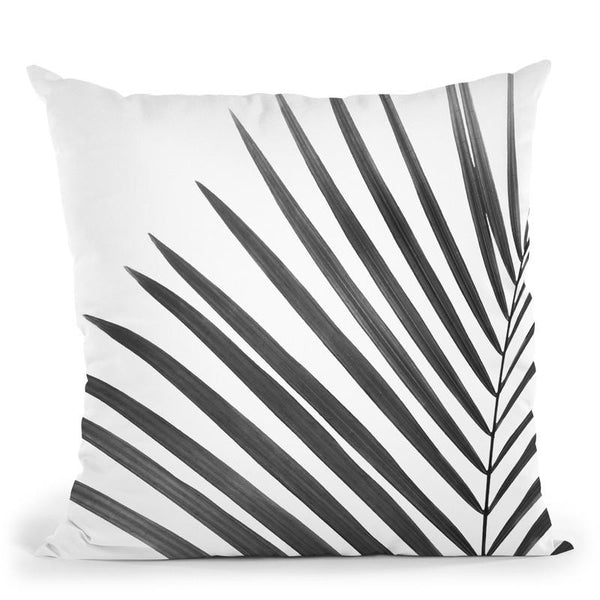 Palm Leaf Bw Throw Pillow By Sisi And Seb