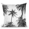 Palm Trees Bw Throw Pillow By Sisi And Seb
