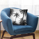 Palm Trees Bw Throw Pillow By Sisi And Seb