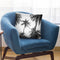 Palm Trees Bw Throw Pillow By Sisi And Seb