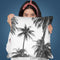 Palm Trees Bw Throw Pillow By Sisi And Seb