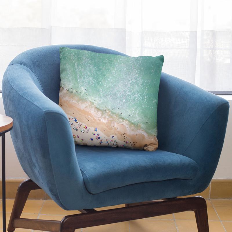 Pastel Beach Throw Pillow By Sisi And Seb