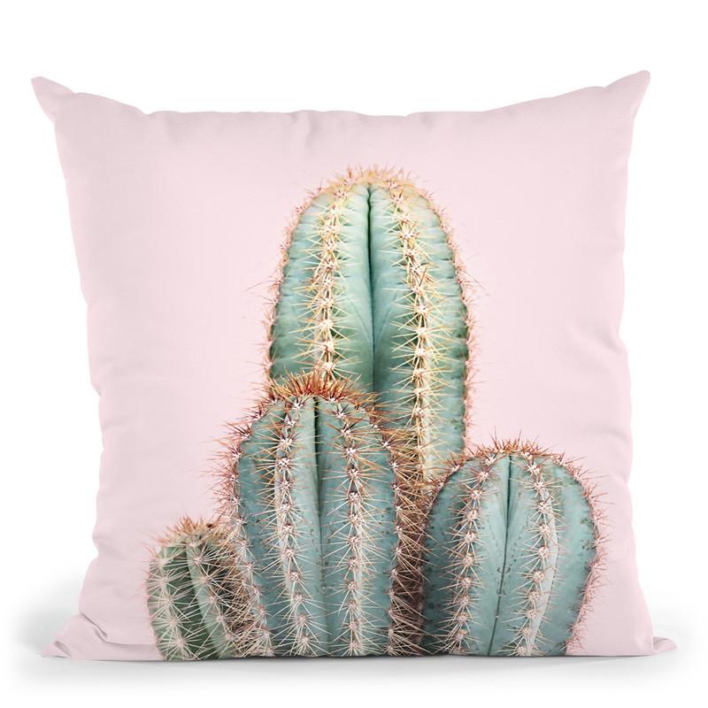 Pastel Cactus Throw Pillow By Sisi And Seb
