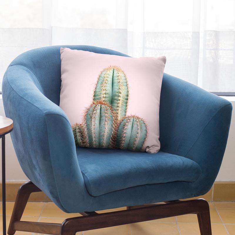 Pastel Cactus Throw Pillow By Sisi And Seb