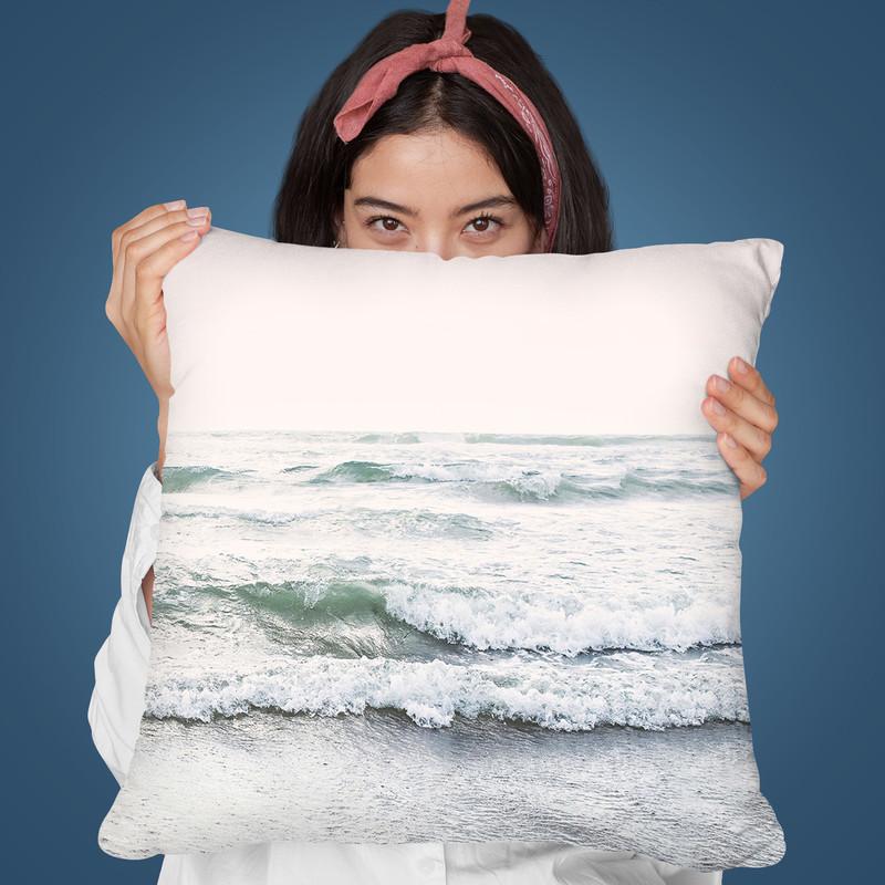 Pastel Ocean Throw Pillow By Sisi And Seb