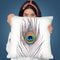 Peacock Feather Throw Pillow By Sisi And Seb