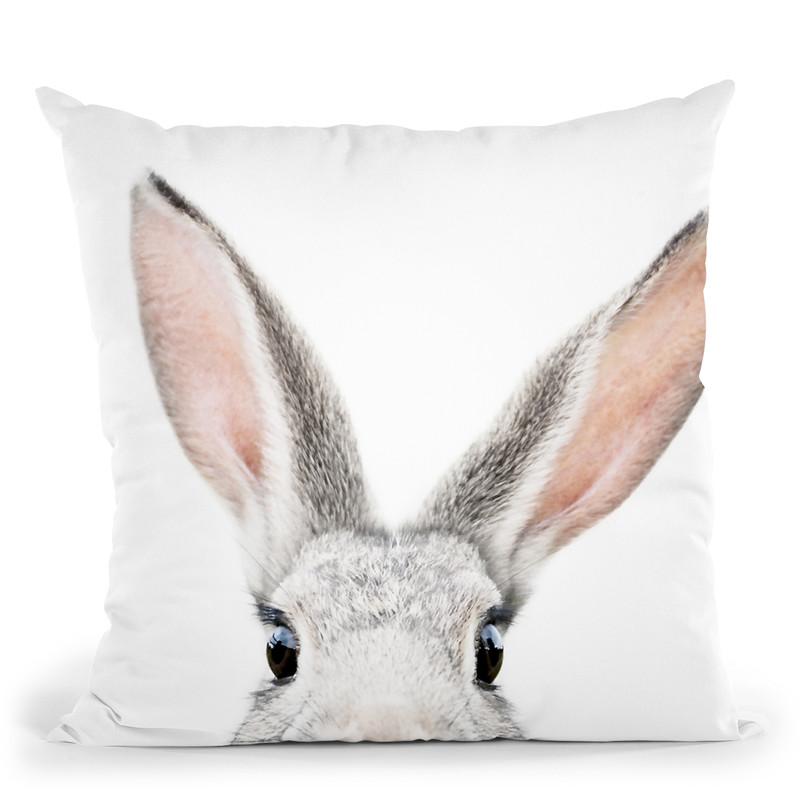 Peekaboo Bunny Throw Pillow By Sisi And Seb