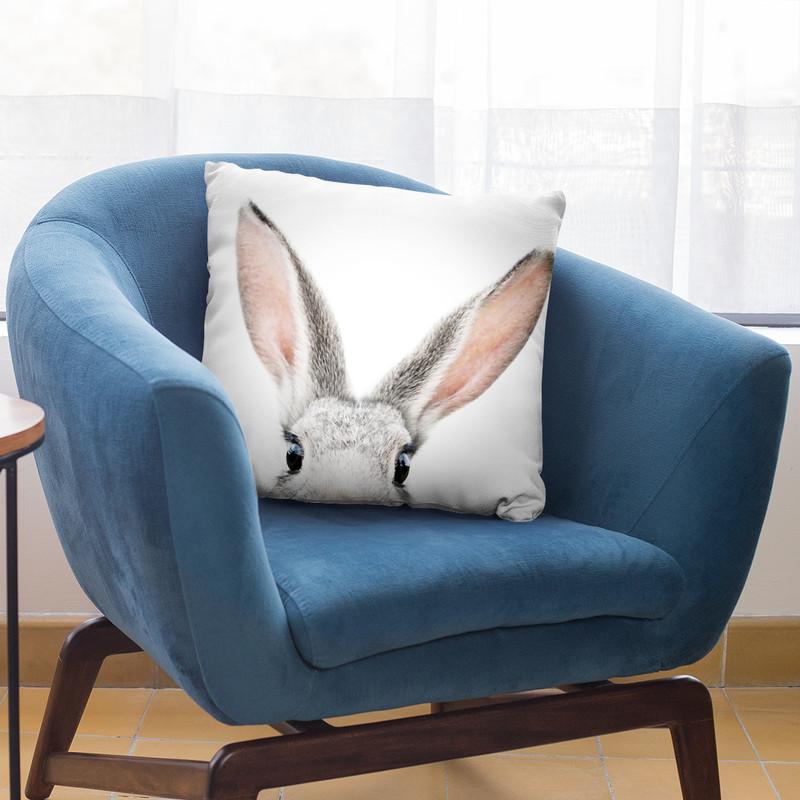 Peekaboo Bunny Throw Pillow By Sisi And Seb
