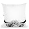 Peeking Cow Bw Throw Pillow By Sisi And Seb