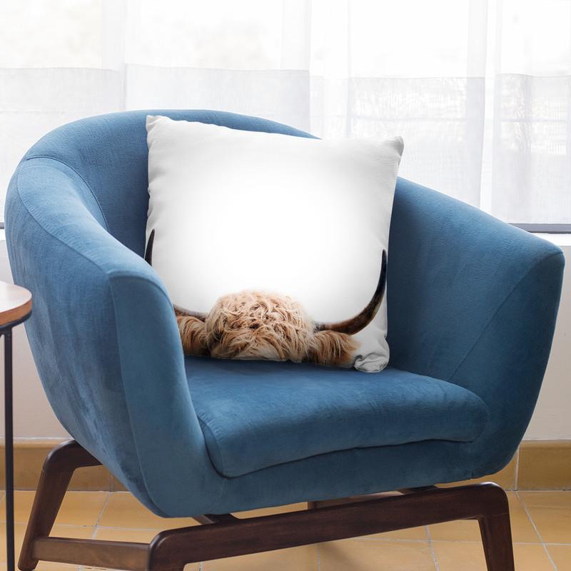 Peeking Cow Throw Pillow By Sisi And Seb