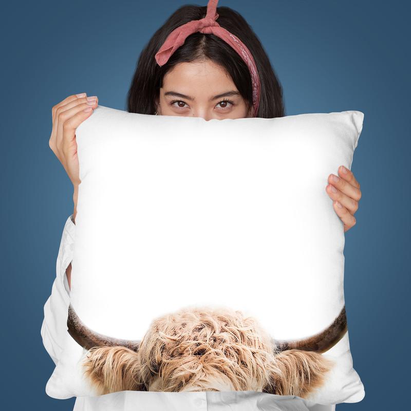 Peeking Cow Throw Pillow By Sisi And Seb