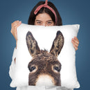 Peeking Donkey Throw Pillow By Sisi And Seb