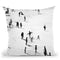 People On The Beach Throw Pillow By Sisi And Seb