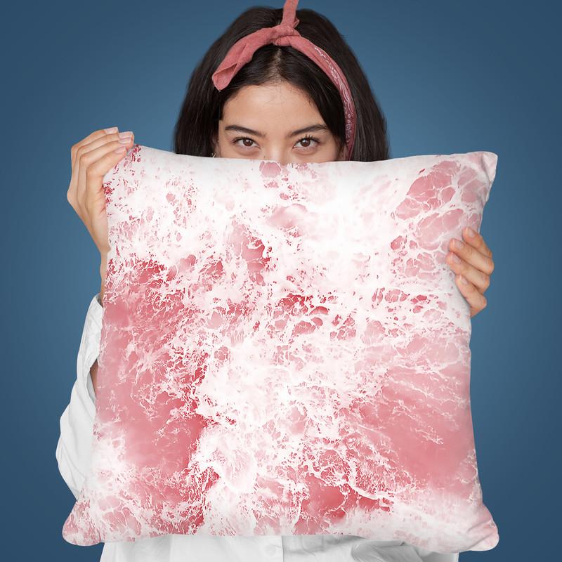 Pink Ocean Throw Pillow By Sisi And Seb