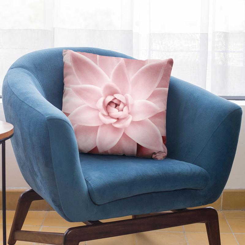 Pink Succulent Throw Pillow By Sisi And Seb
