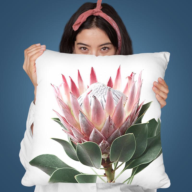 Protea Throw Pillow By Sisi And Seb
