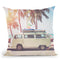 Retro Van Throw Pillow By Sisi And Seb