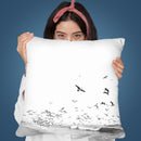 Seascape In Bw Throw Pillow By Sisi And Seb
