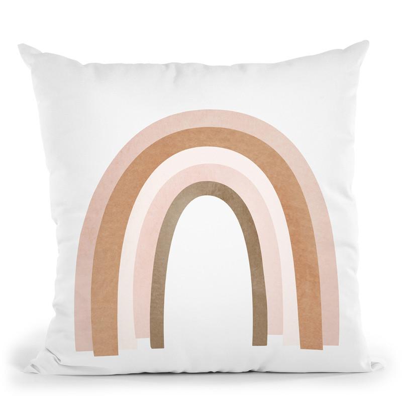 Terracotta Rainbow Throw Pillow By Sisi And Seb