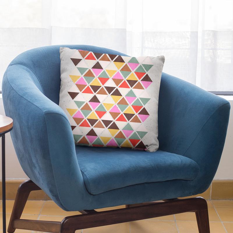 Traingles Throw Pillow By Sisi And Seb
