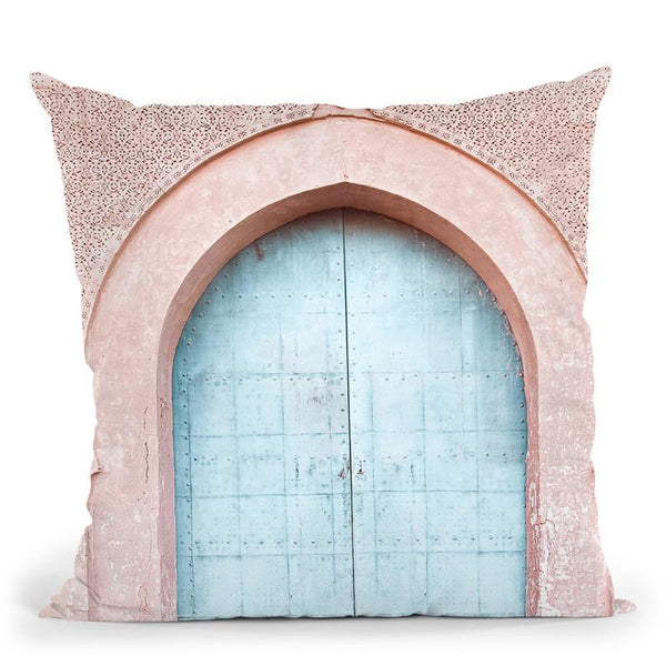 Turquoise Door Throw Pillow By Sisi And Seb