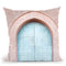 Turquoise Door Throw Pillow By Sisi And Seb