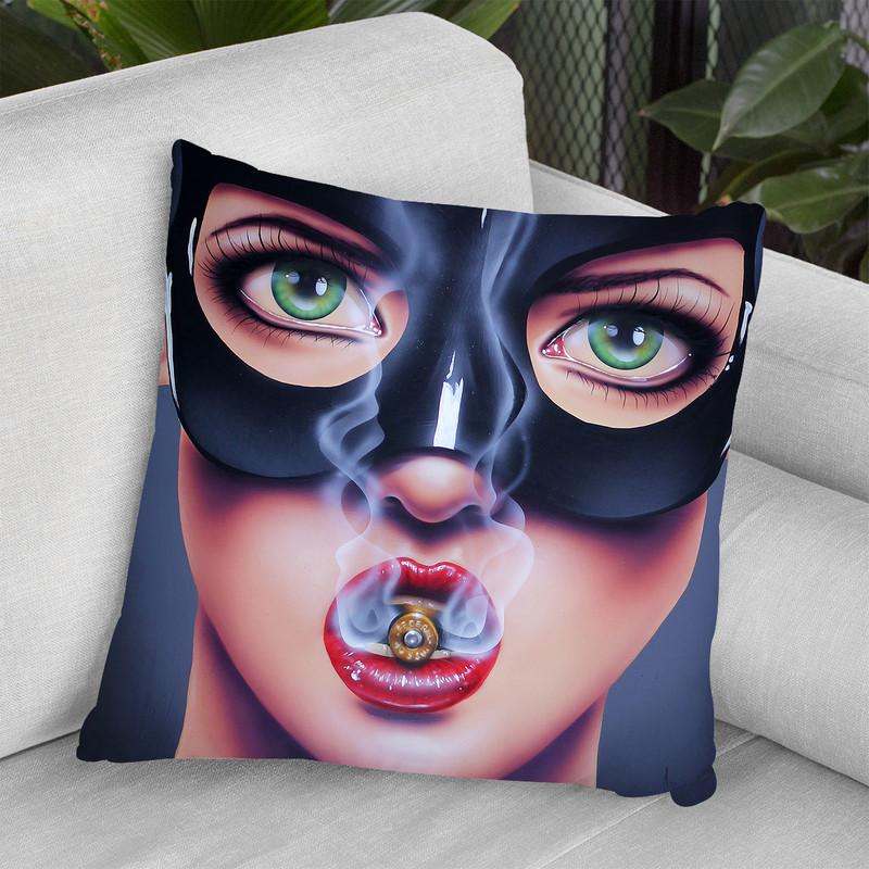 Revolver Throw Pillow By Scott Rohlfs