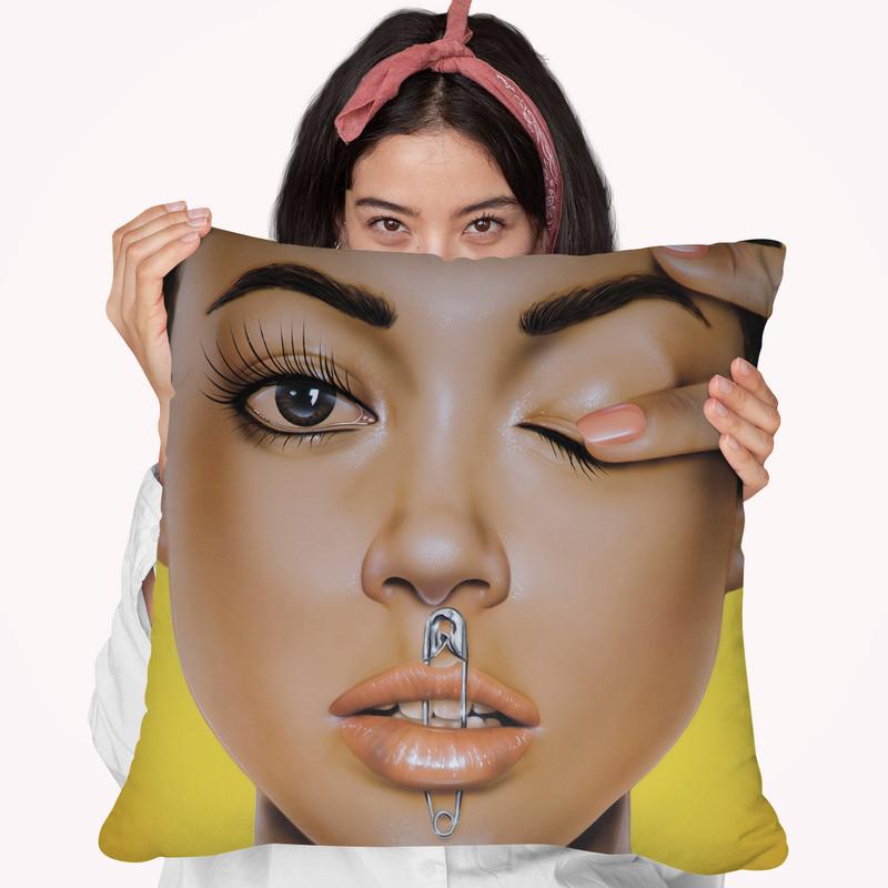 Safety First Throw Pillow By Scott Rohlfs