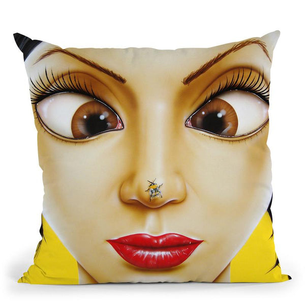 Bug Eyed Throw Pillow By Scott Rohlfs