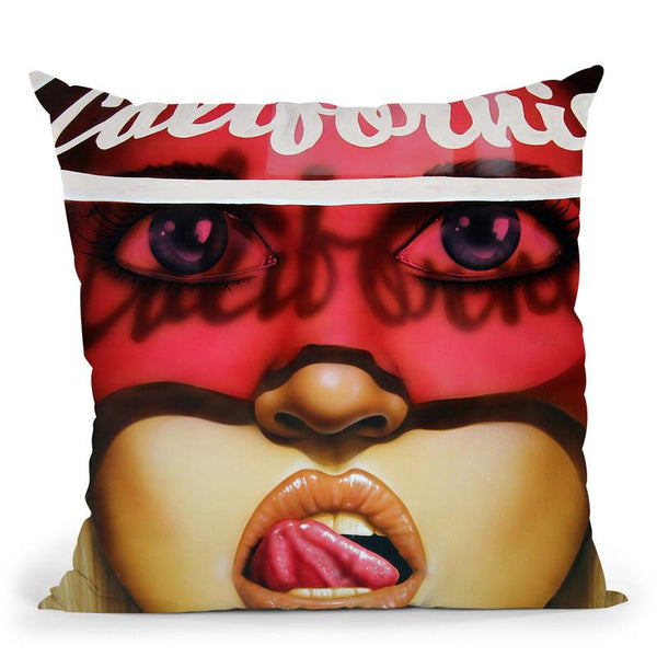 California Girl Throw Pillow By Scott Rohlfs