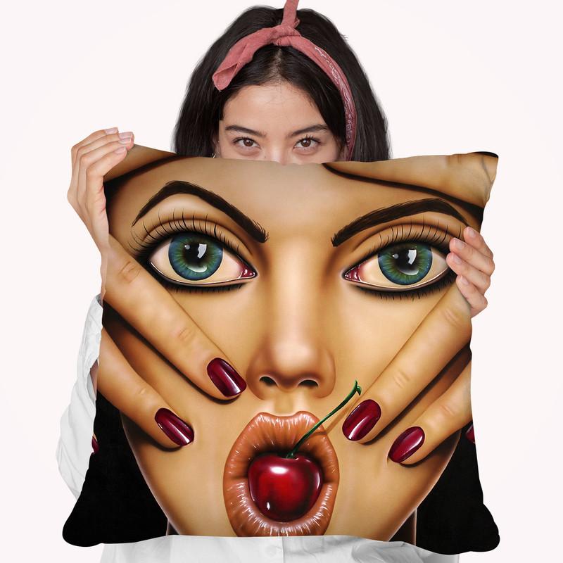 Cherry Pop Throw Pillow By Scott Rohlfs