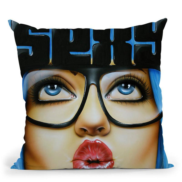 Duck Face Throw Pillow By Scott Rohlfs