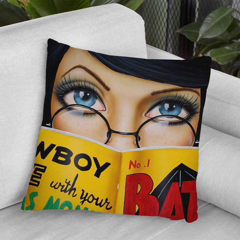 Easy Reading Throw Pillow By Scott Rohlfs