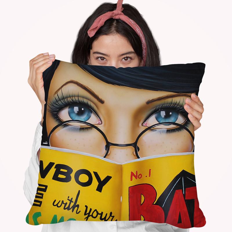 Easy Reading Throw Pillow By Scott Rohlfs