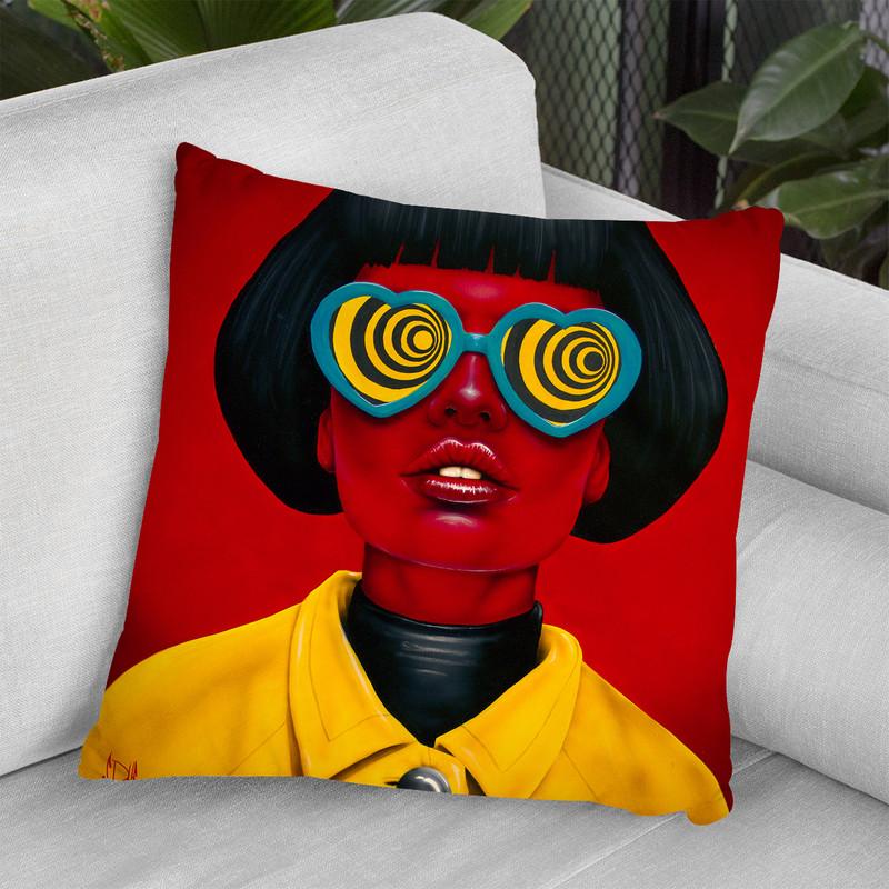 Future Funk Throw Pillow By Scott Rohlfs