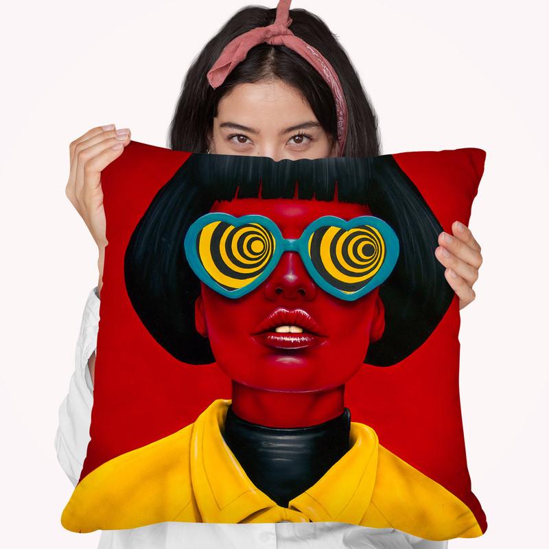 Future Funk Throw Pillow By Scott Rohlfs