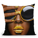 Goldilips Throw Pillow By Scott Rohlfs