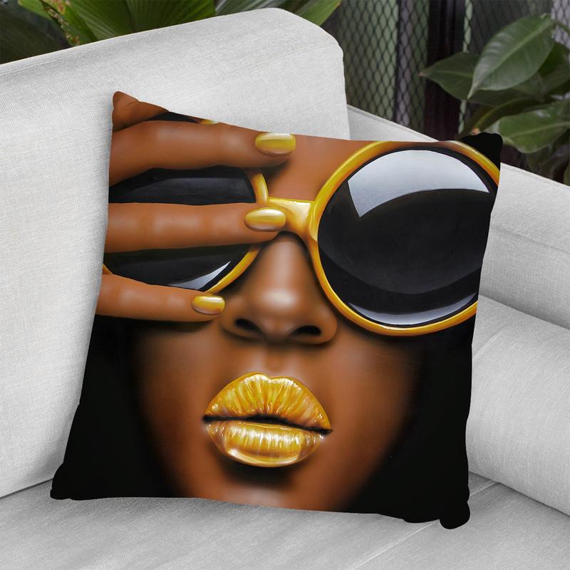 Goldilips Throw Pillow By Scott Rohlfs