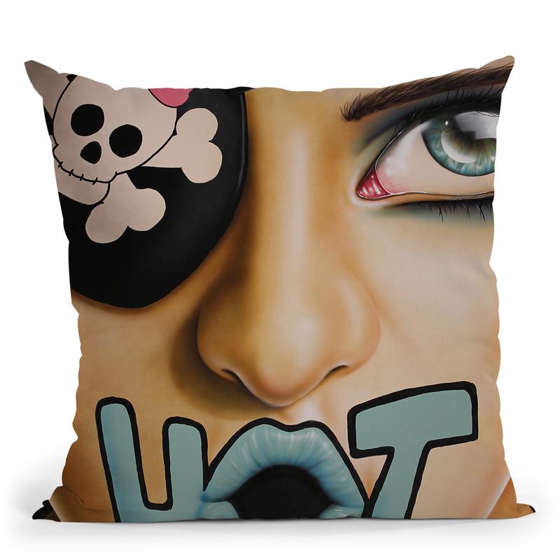 Hot Throw Pillow By Scott Rohlfs