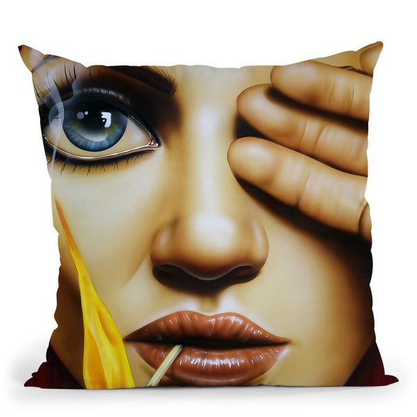 Playing With Fire Throw Pillow By Scott Rohlfs