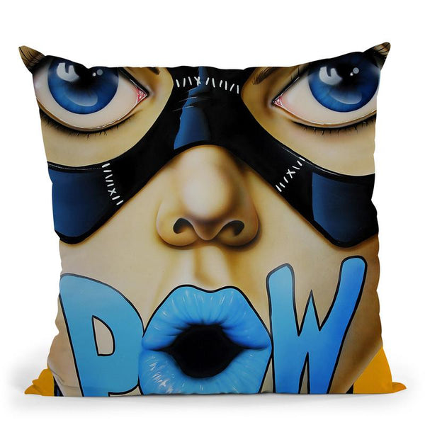 Pow! Throw Pillow By Scott Rohlfs