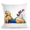 Roller Girl Throw Pillow By Scott Rohlfs