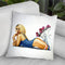 Roller Girl Throw Pillow By Scott Rohlfs