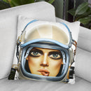 Spaced Throw Pillow By Scott Rohlfs
